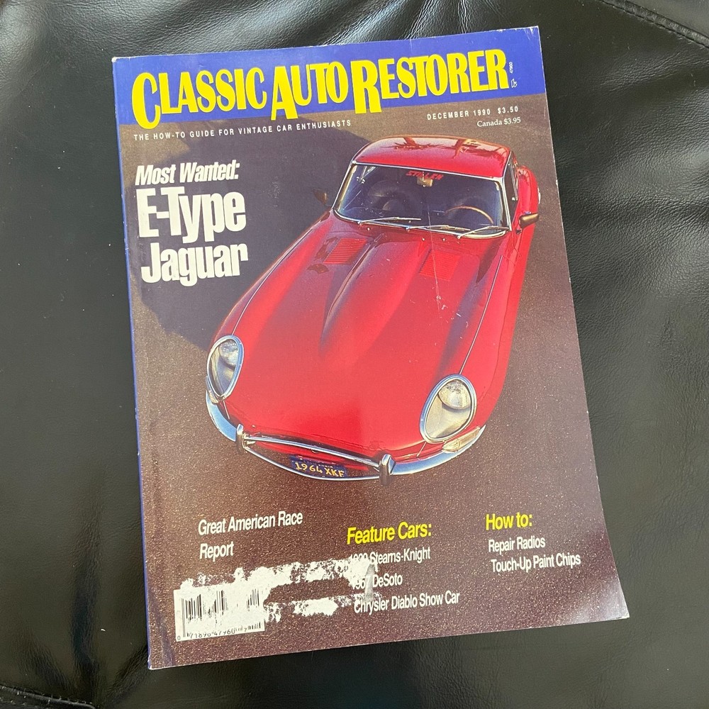 CLASSIC AUTO RESTORER MAGAZINE December 1990 Car Magazine Restoring Information